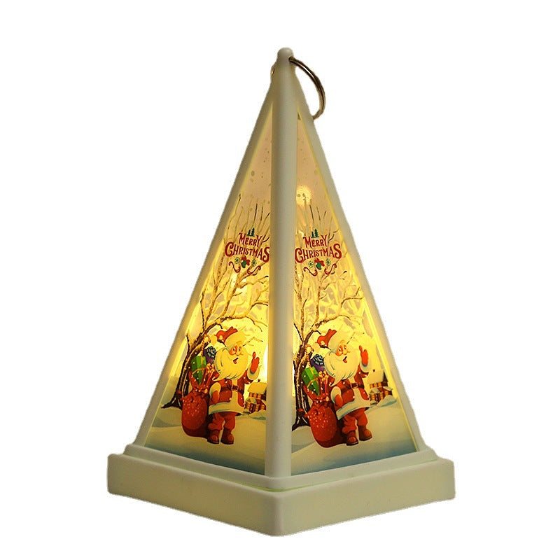 Décorations de Noël Lampe de nuit portable pour enfants Dîner cadeau de la veille de Noël