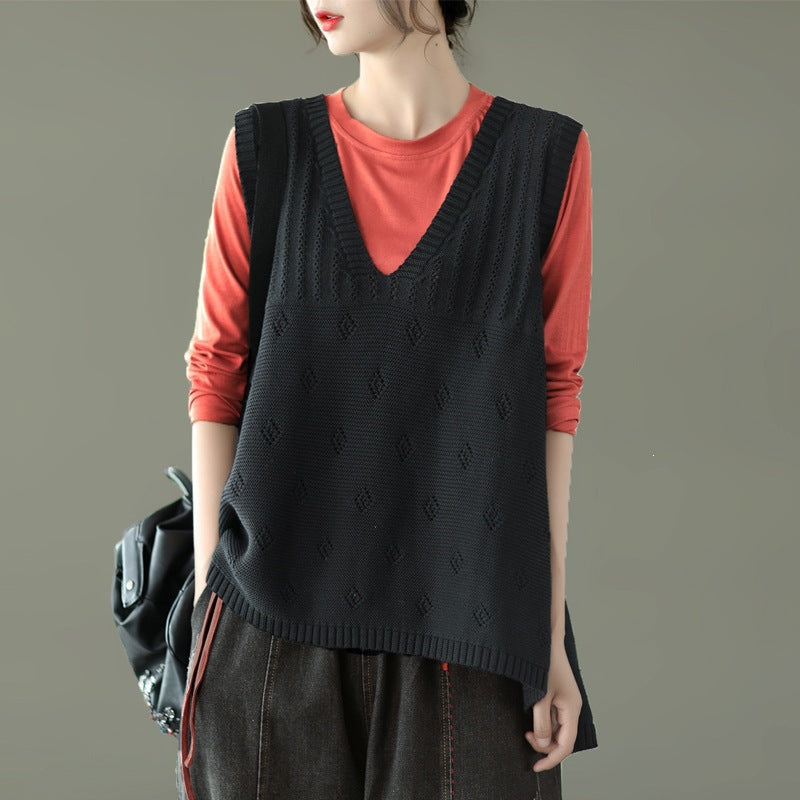 Veste à col en V pour femmes