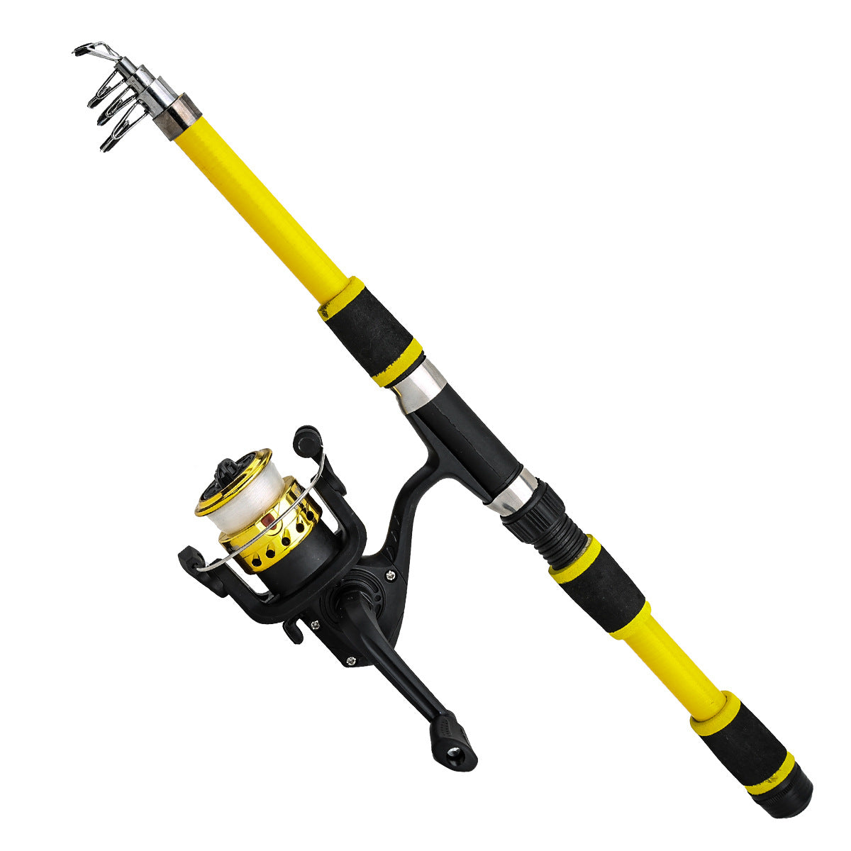 Tige télescopique de lure pour enfants Section courte en verre Acier Pack dur Snakehead Rod Lancer 18