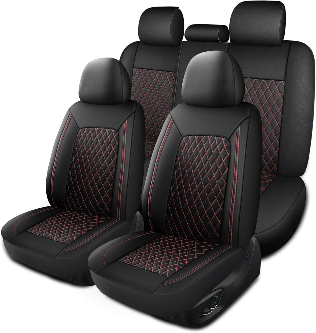 PU leather car seat cover, diamond quilted finish