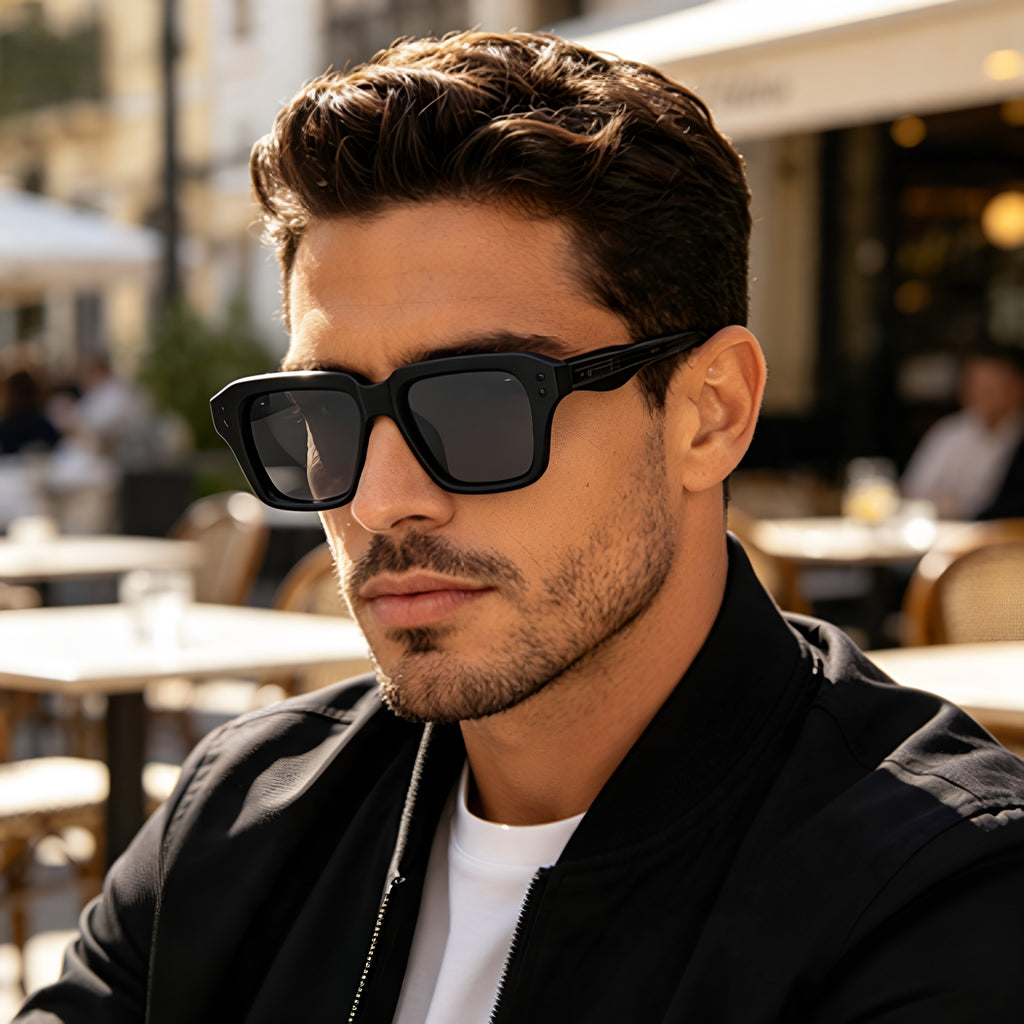 Lunettes de soleil Fashion Square Frame pour hommes