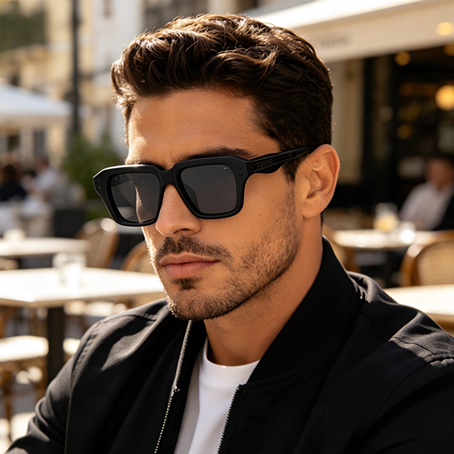 Lunettes de soleil Fashion Square Frame pour hommes