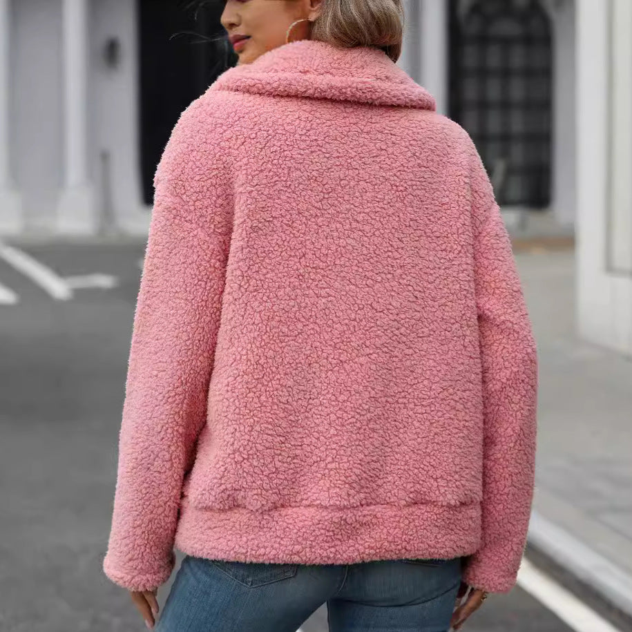 Veste en polaire à fermeture éclair pour femmes