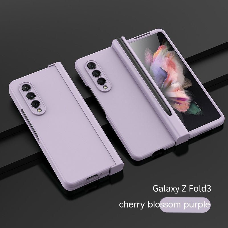 Coque de téléphone Écran pliable Hinge stylo fente Frosted Protection Cover