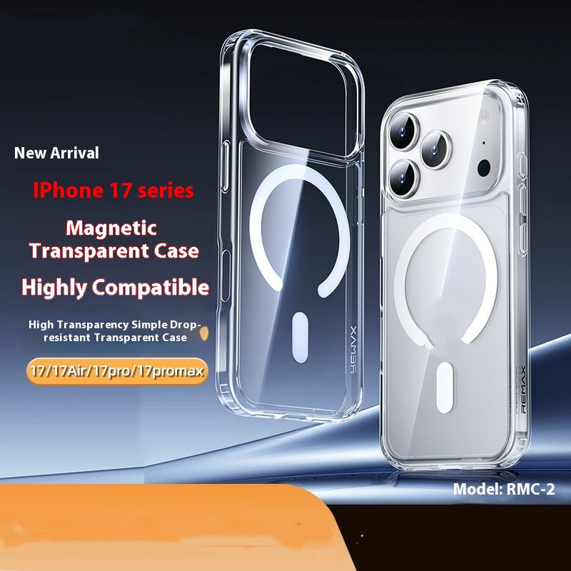 Étui de téléphone transparent Soupe magnétique souple colle