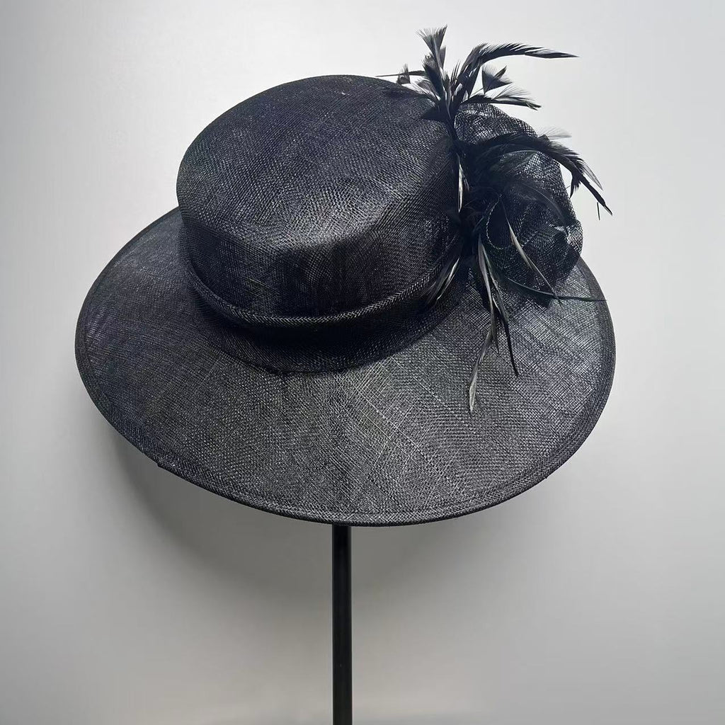 Chapeau de lin tendance style cour vintage pour les femmes