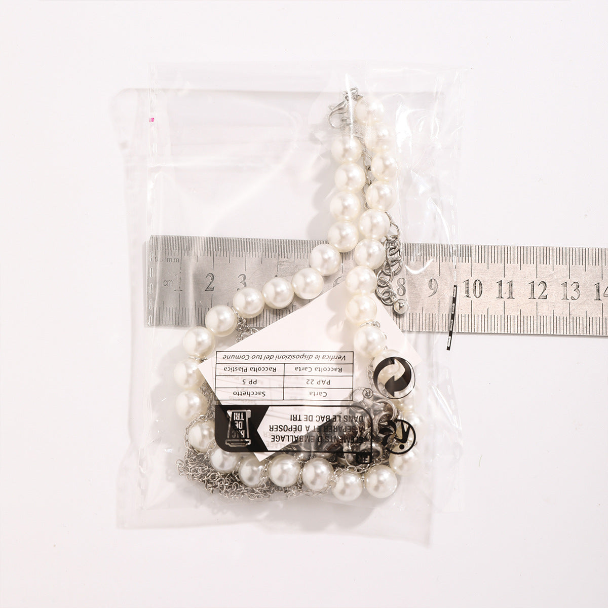 Pearl Tassel Fun Design Double couche Collier rétro Accessoires pour femmes
