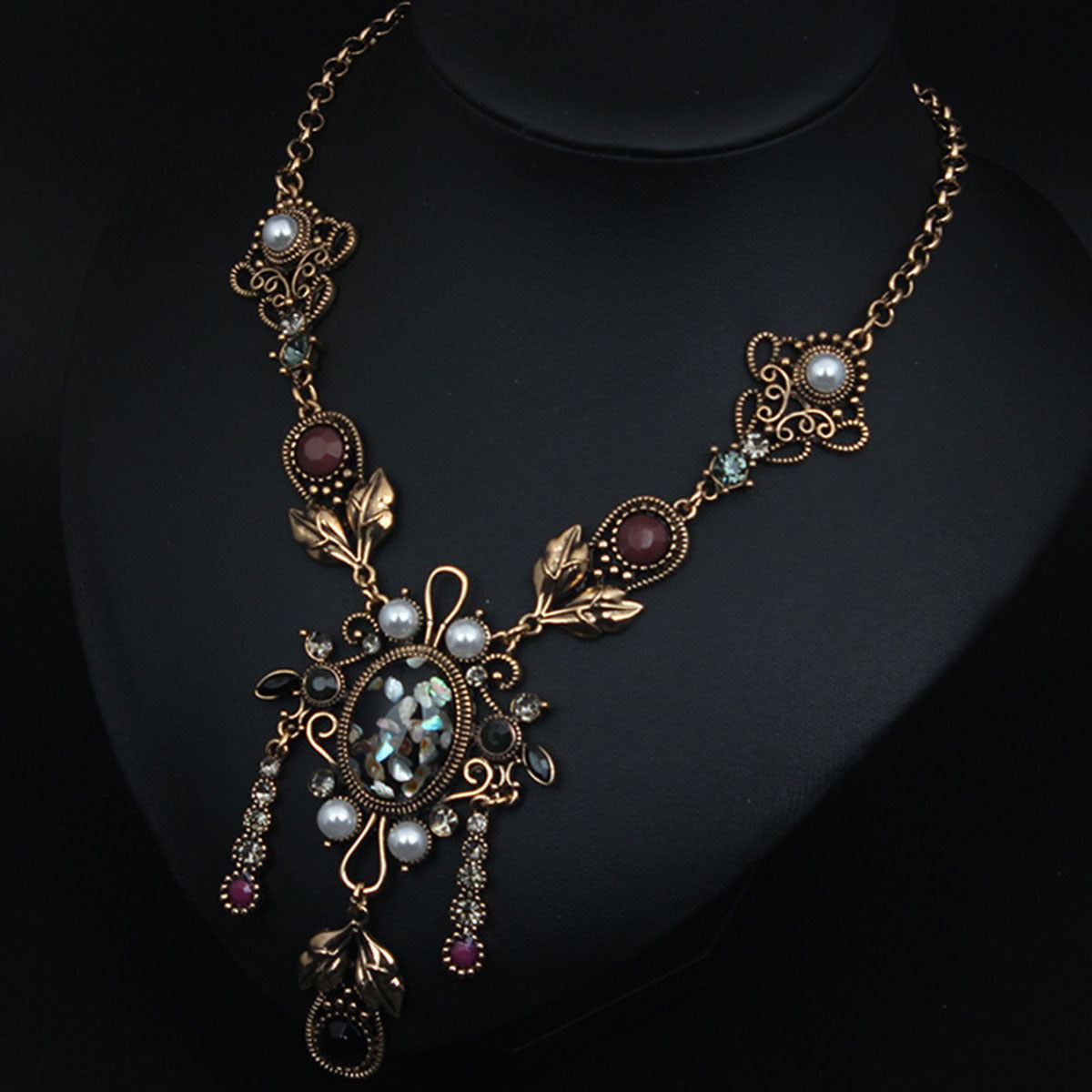 Perles du vent Photo Props Pendentif Vintage Or