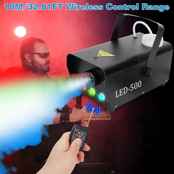Machine à fumée 400 W avec LED RGB et télécommande
