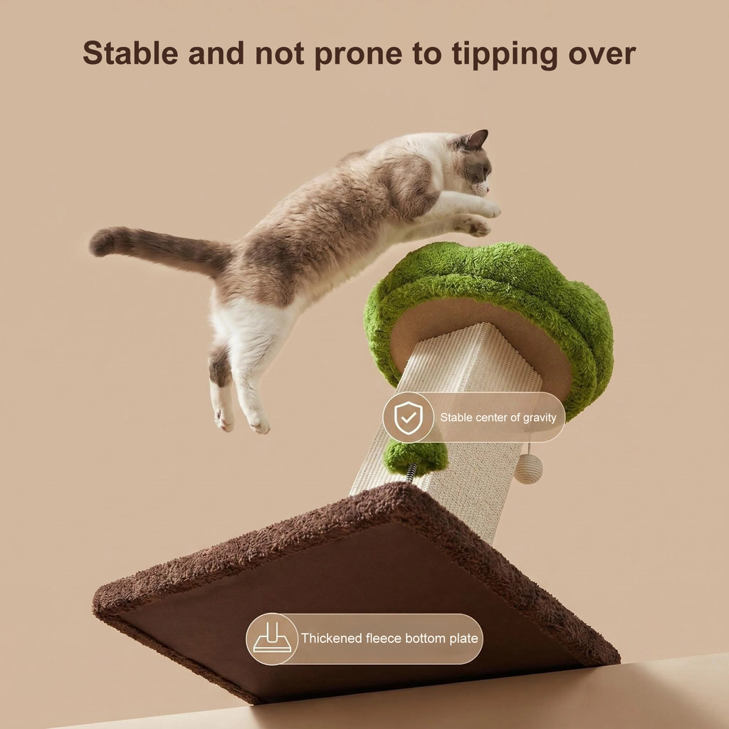 Flower Cat Scratching Post pour chat intérieur Scratcher avec perche confortable et amovible Pe