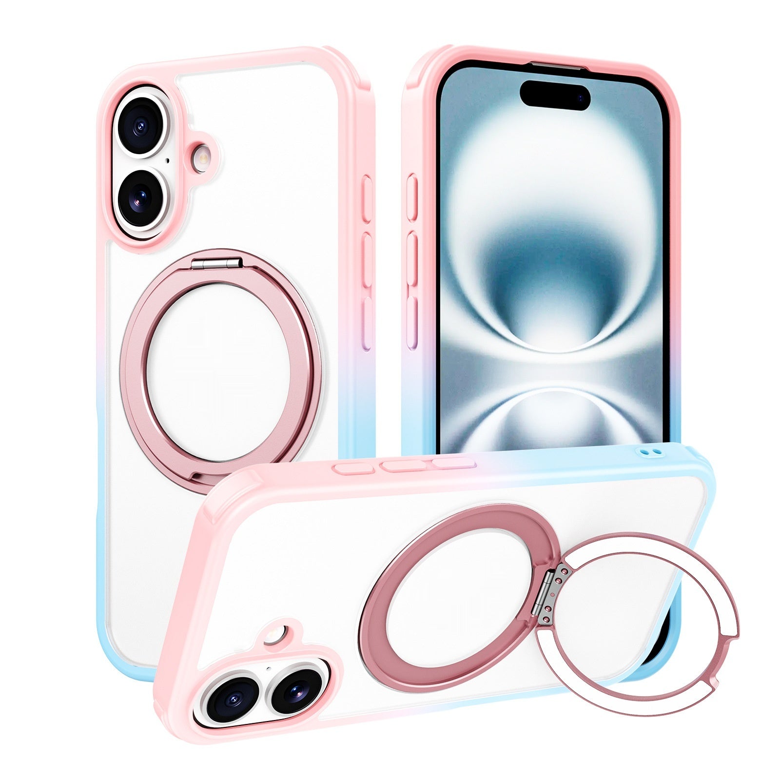 Support de téléphone magnétique de voiture avec airbag antidérapant