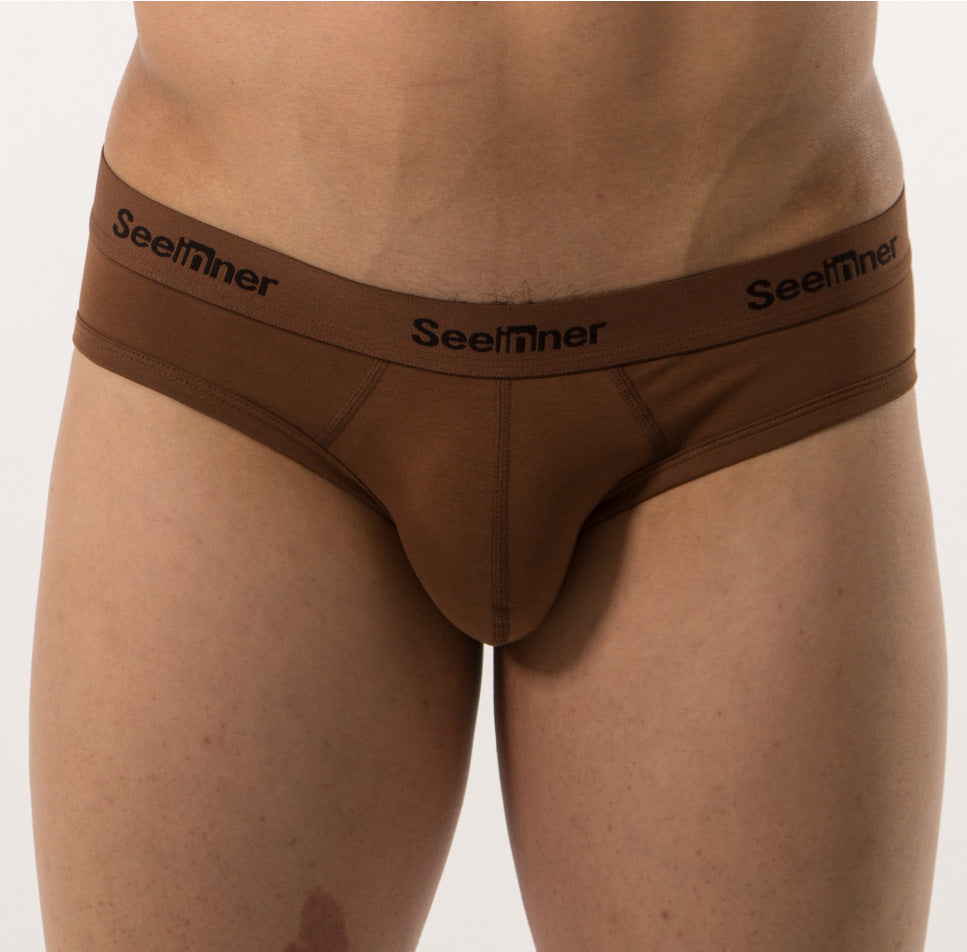 Slips de sport en coton stretch à basse taille pour hommes