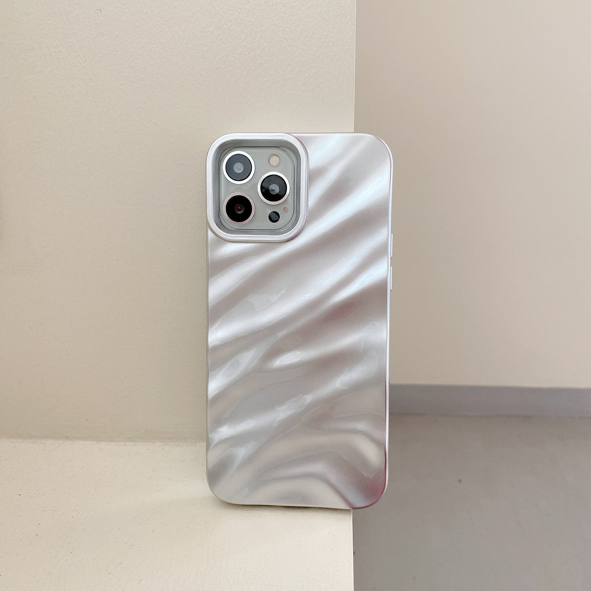 Wave Pattern Anti Drop Cas de téléphone en plastique