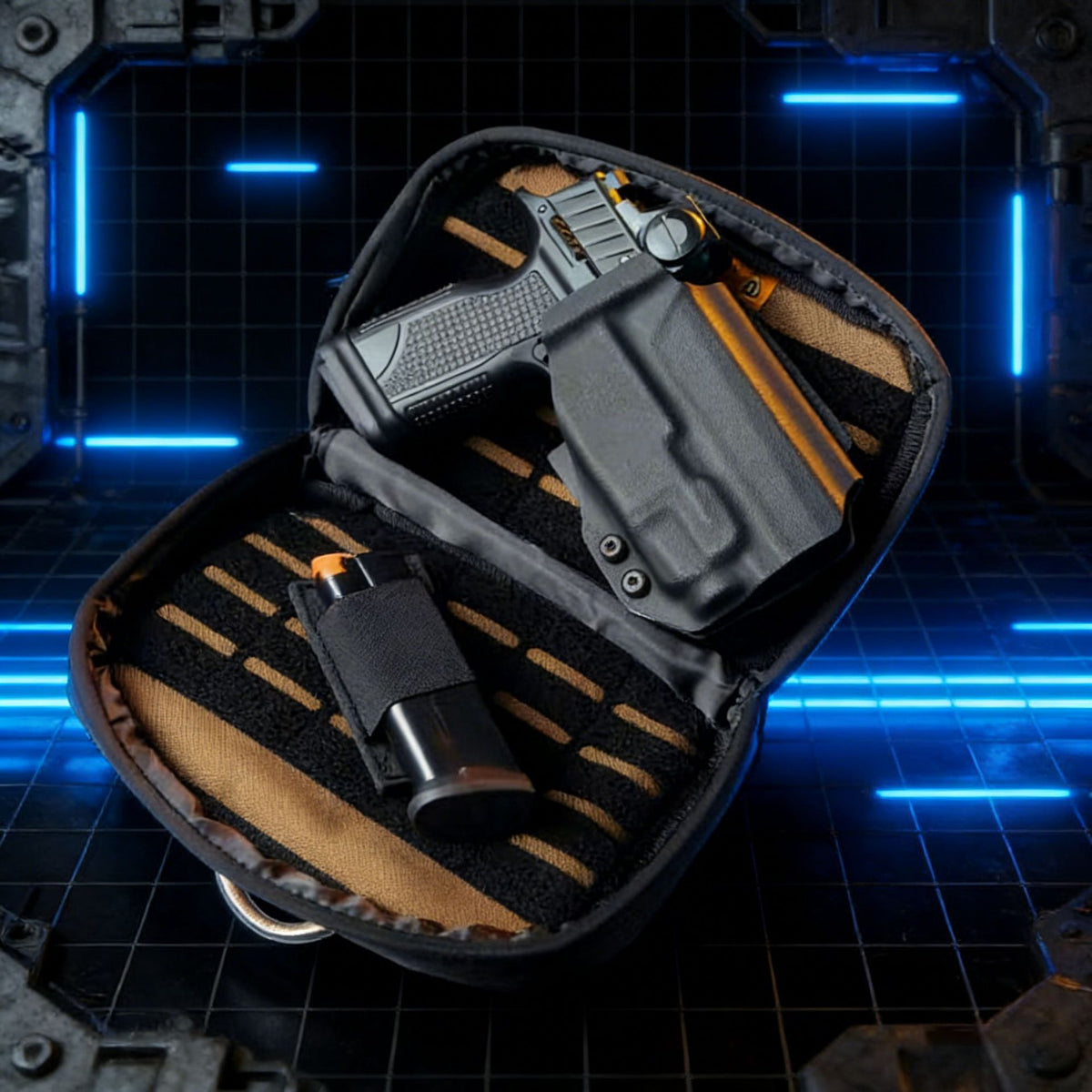 Holster magnétique à libération rapide pour les hommes Sac à bandoulière à libération rapide en Oxford