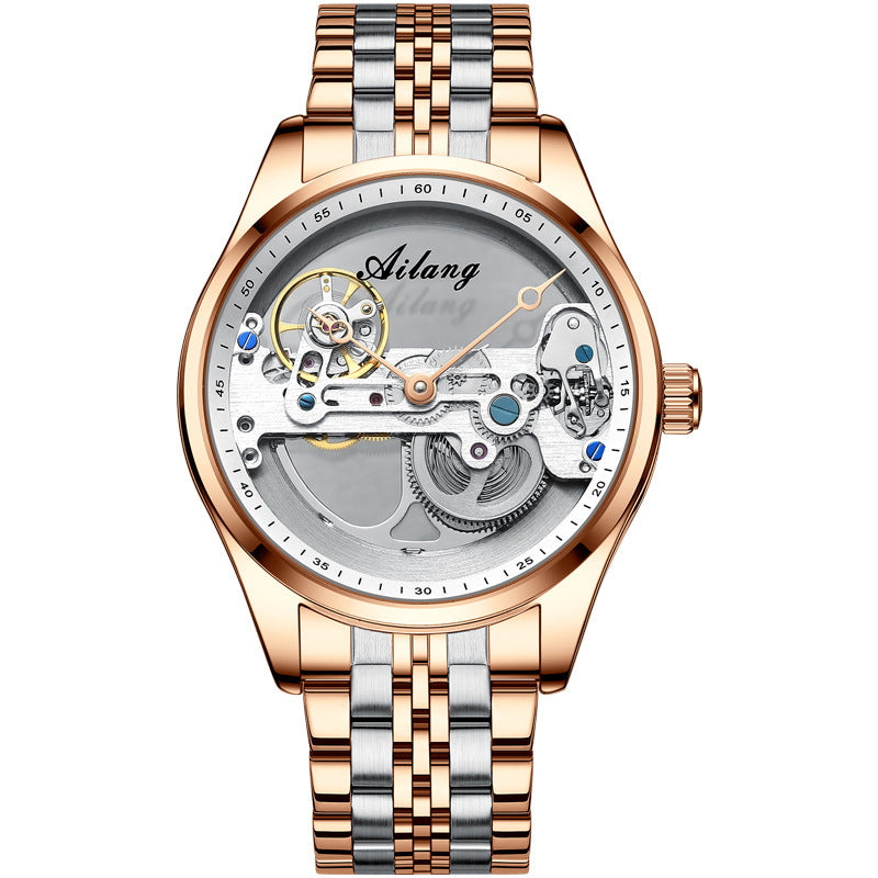 Cheveux de génération automatique de montres mécaniques Hollow