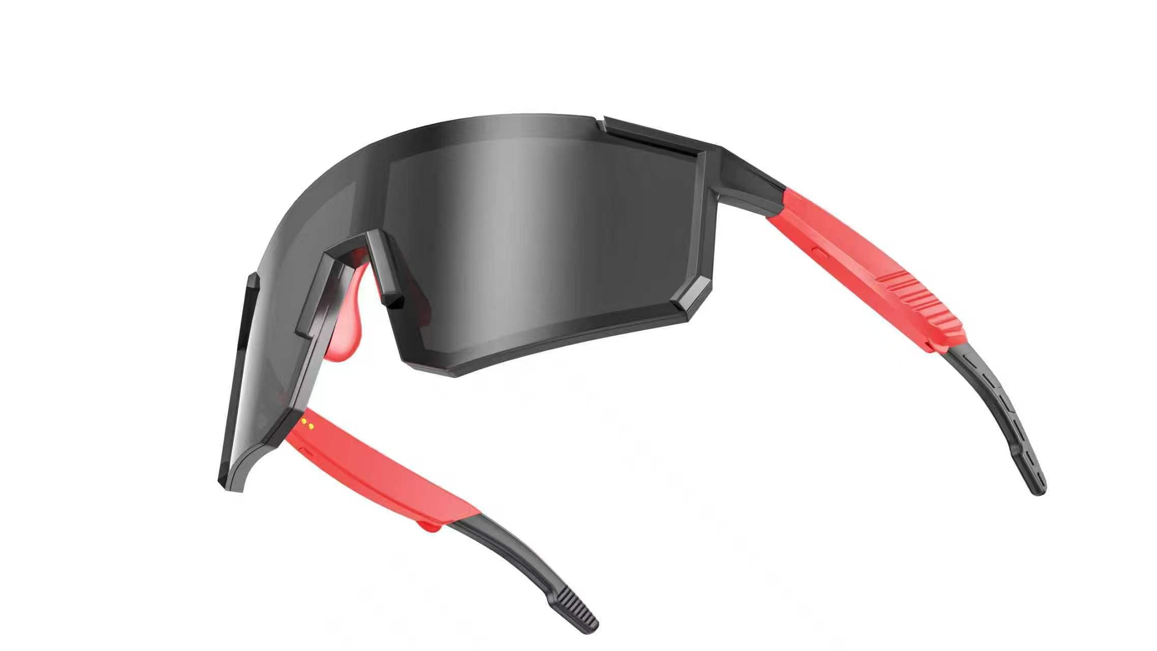 Lunettes de soleil de vélo intelligentes UV400 Anti-UV Windproof Outdoor Road Bike Sports Lunettes de soleil Wirel