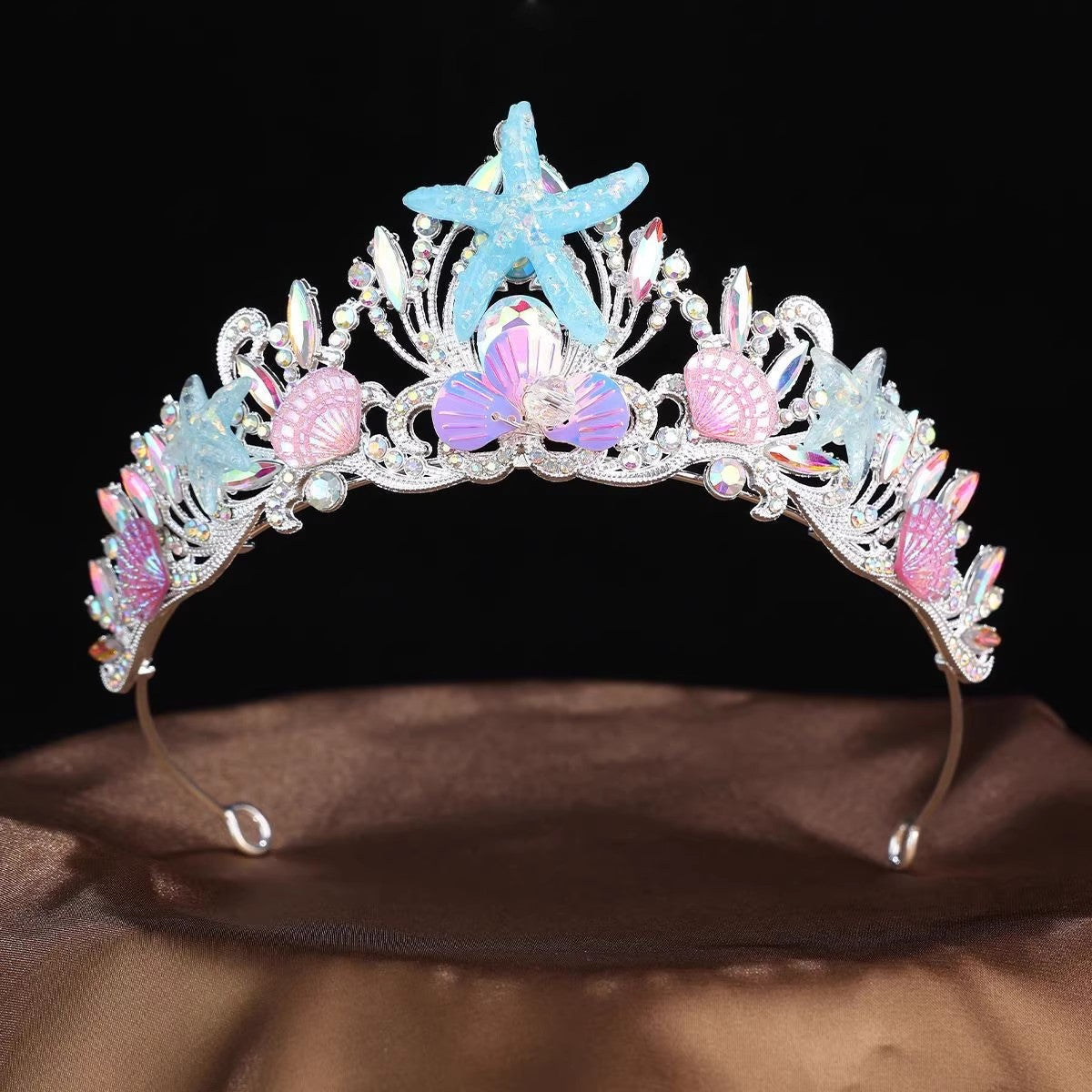 Fleur Crown Starfish Seashell Royal Crown Headpiece