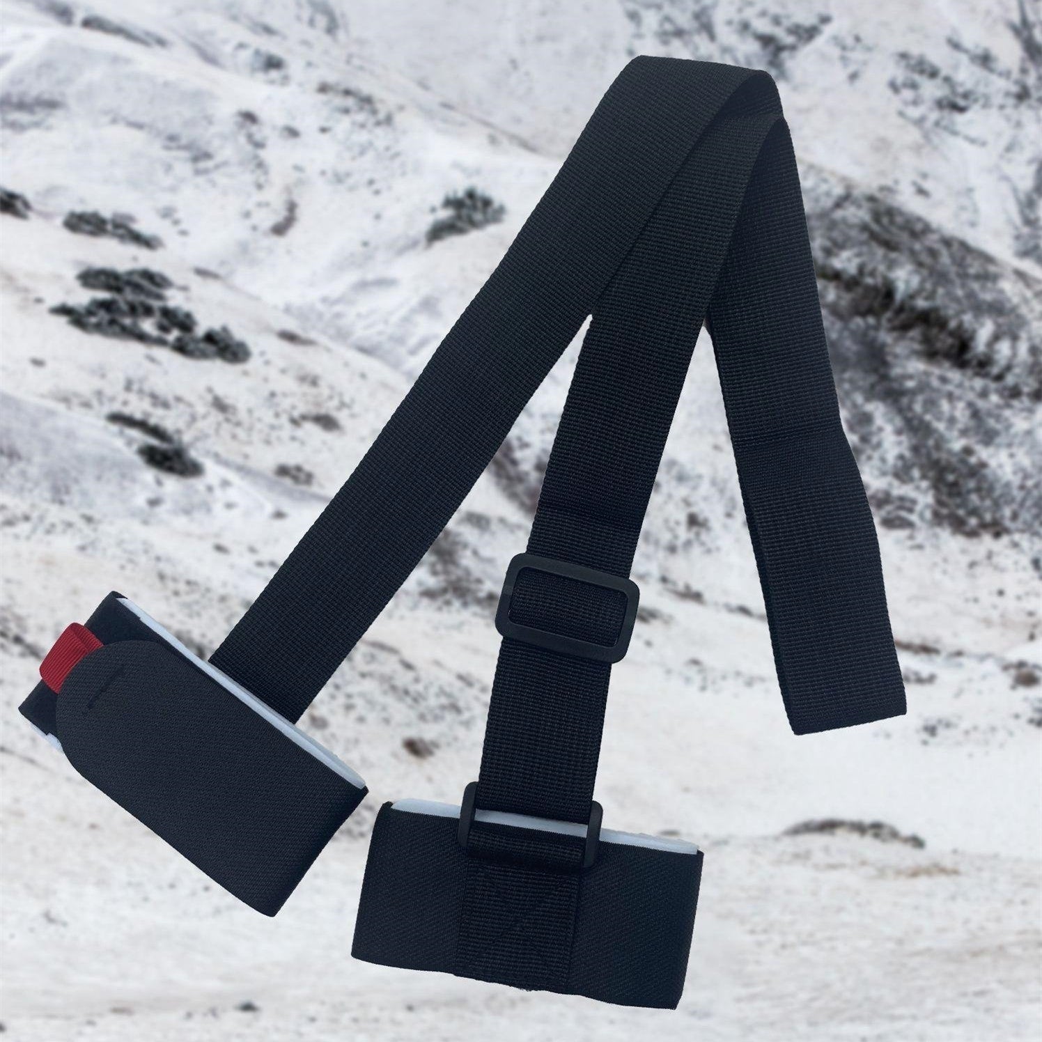 Bande de ski à couture fixe Bracelet à épaule réglable en double planche portable