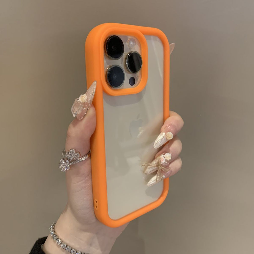 Advanced Case of Solid Color Drop-Resistant Transparent Phone