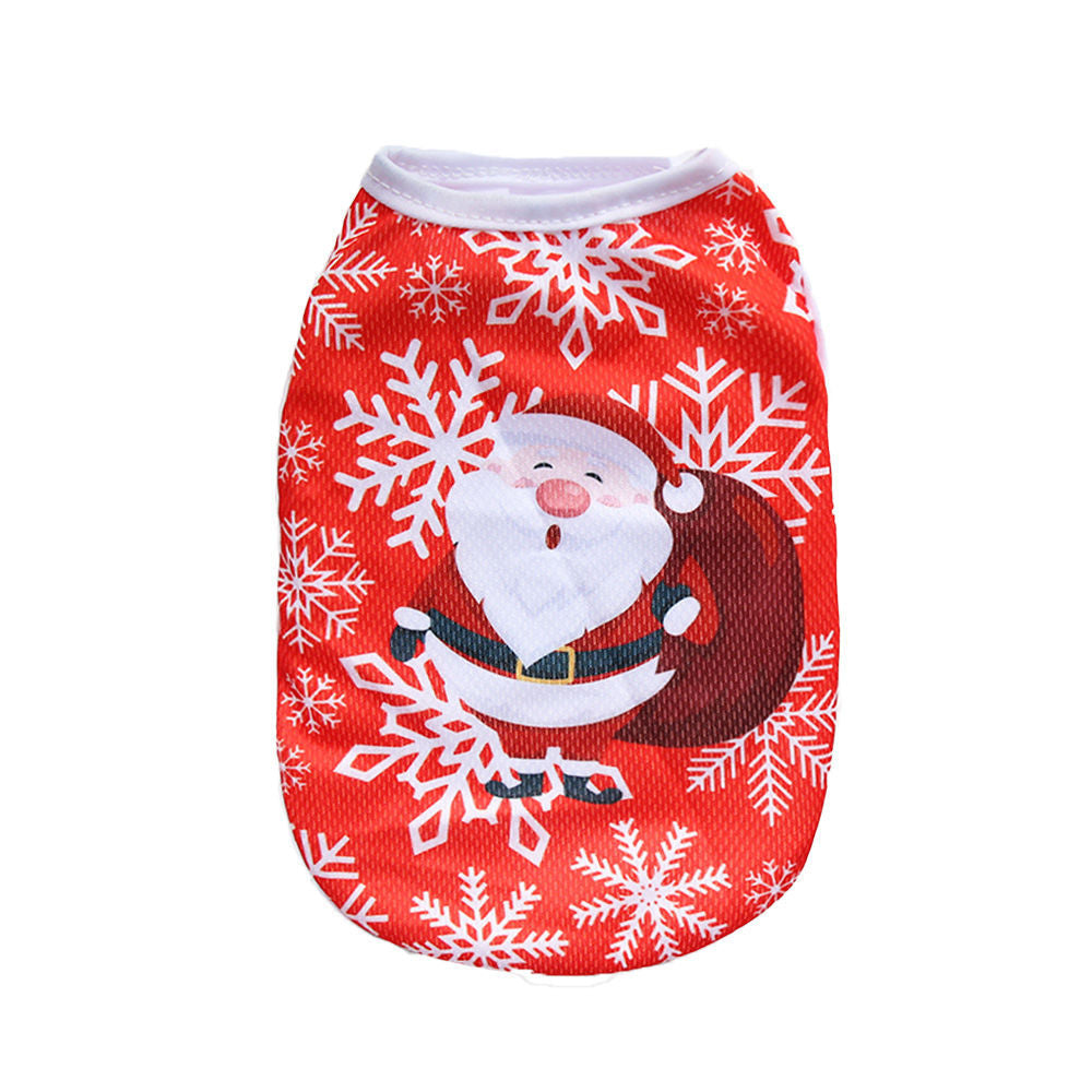 Noël édition limitée Veste de vêtements de chat et de chien pour petit Pete style court non Sheddin