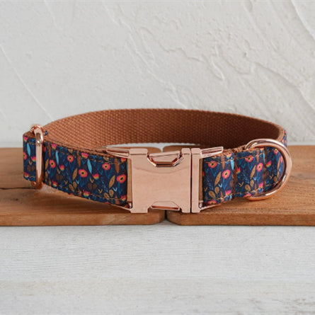Tongmeng Garden Dog Collar Pet Supplies Export Ensemble de laisses Boucle d'or rose