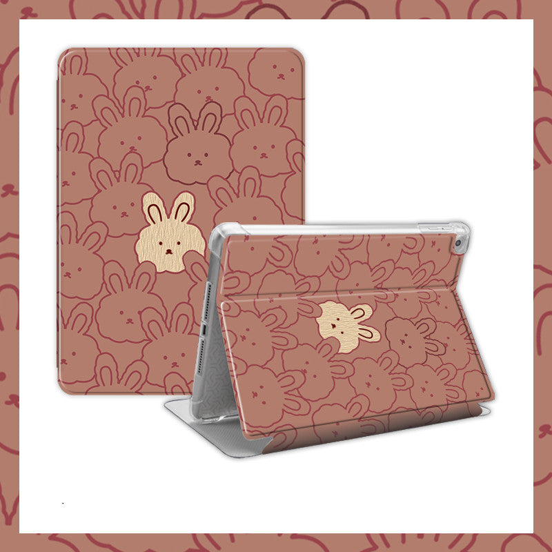 Cartoon mignon Rabbit Silicone cas informatique