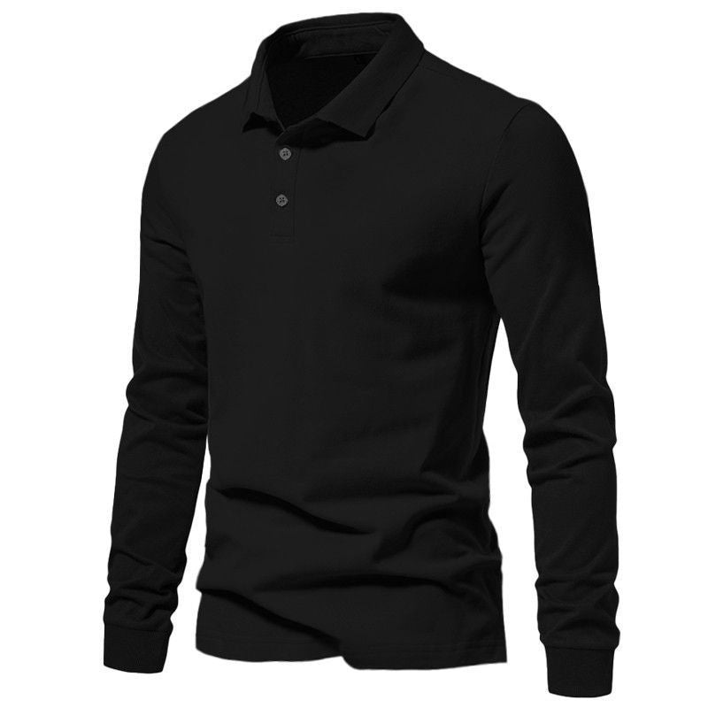 Men's Polo Shirt Business Casual Solid-Color Top