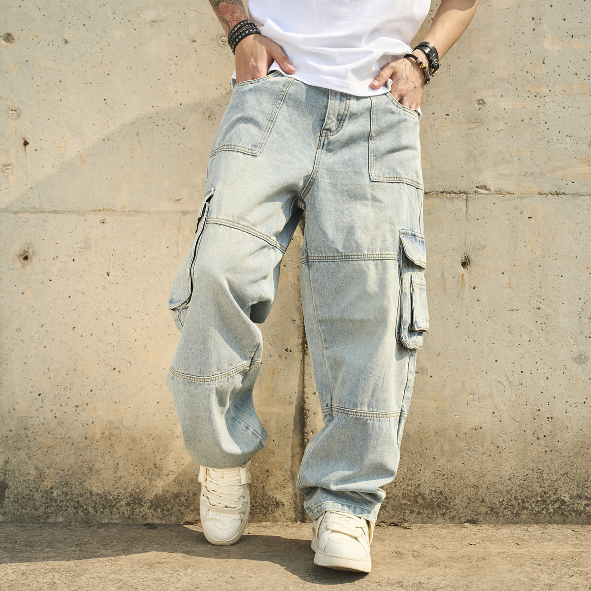 Jeans décontractés à la mode, style américain