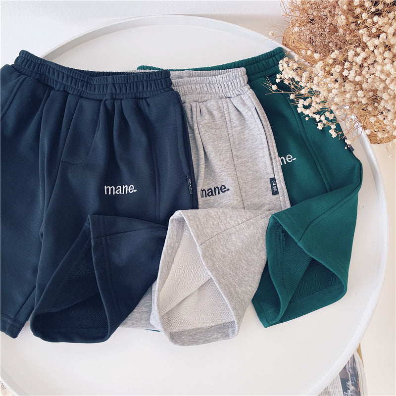 Été Coton Garçons Casual Ceinture élastique Short