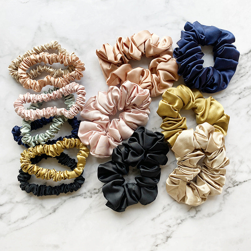 22mm High-end Heavyweight Silk Hair Tie design français sans couture