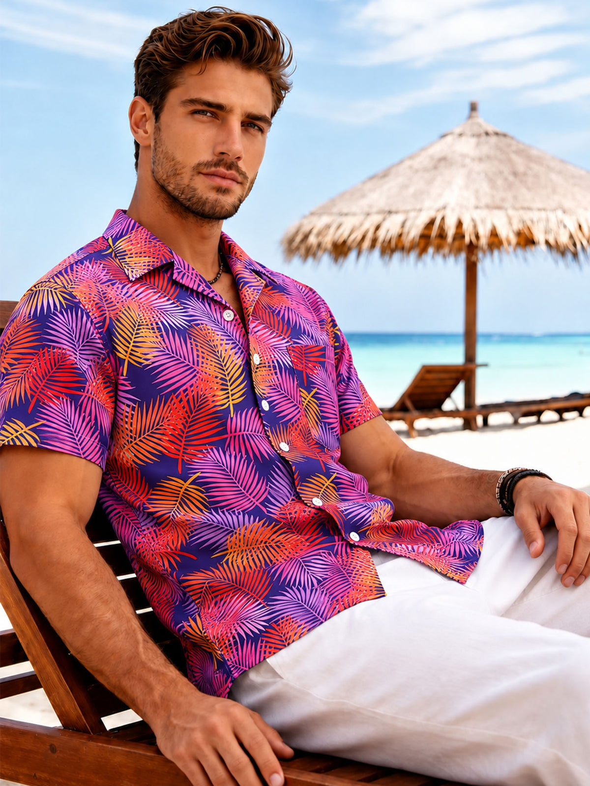 Port de Resort pour hommes tendance