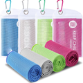 Serviettes de refroidissement 4 pack Microfibre Serviettes de refroidissement pour le sport