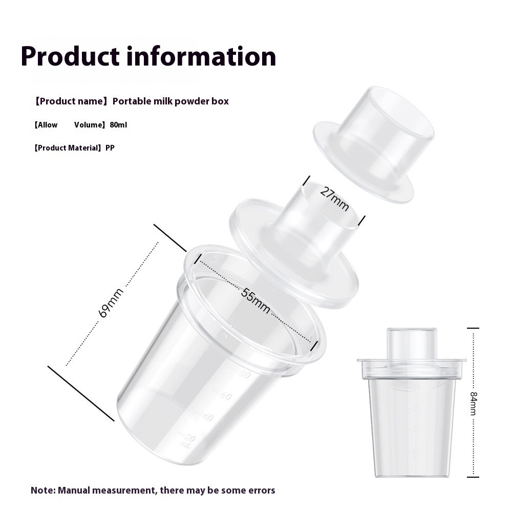 Portable Outdoor Food Supplement Baby Milk Powder Box