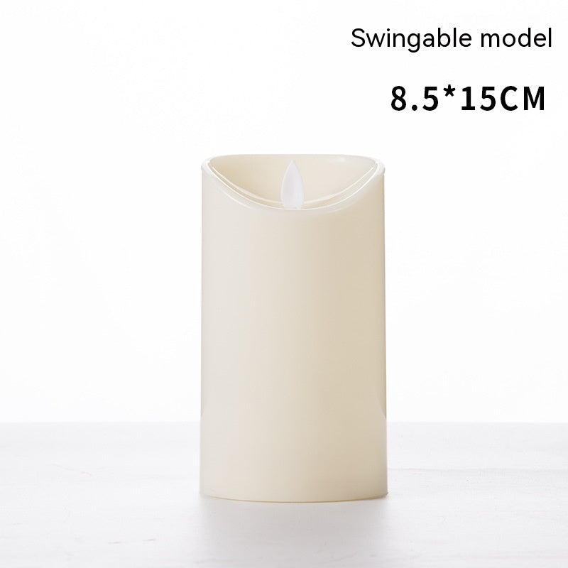 Simulation en plastique balançoire bougie électronique décoration maison de mariage