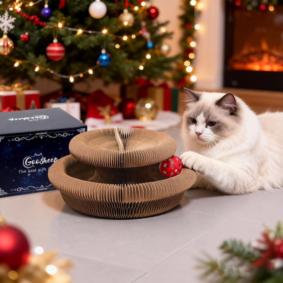Griffoir pour chat ludique, jouet interactif pour chat d'intérieur
