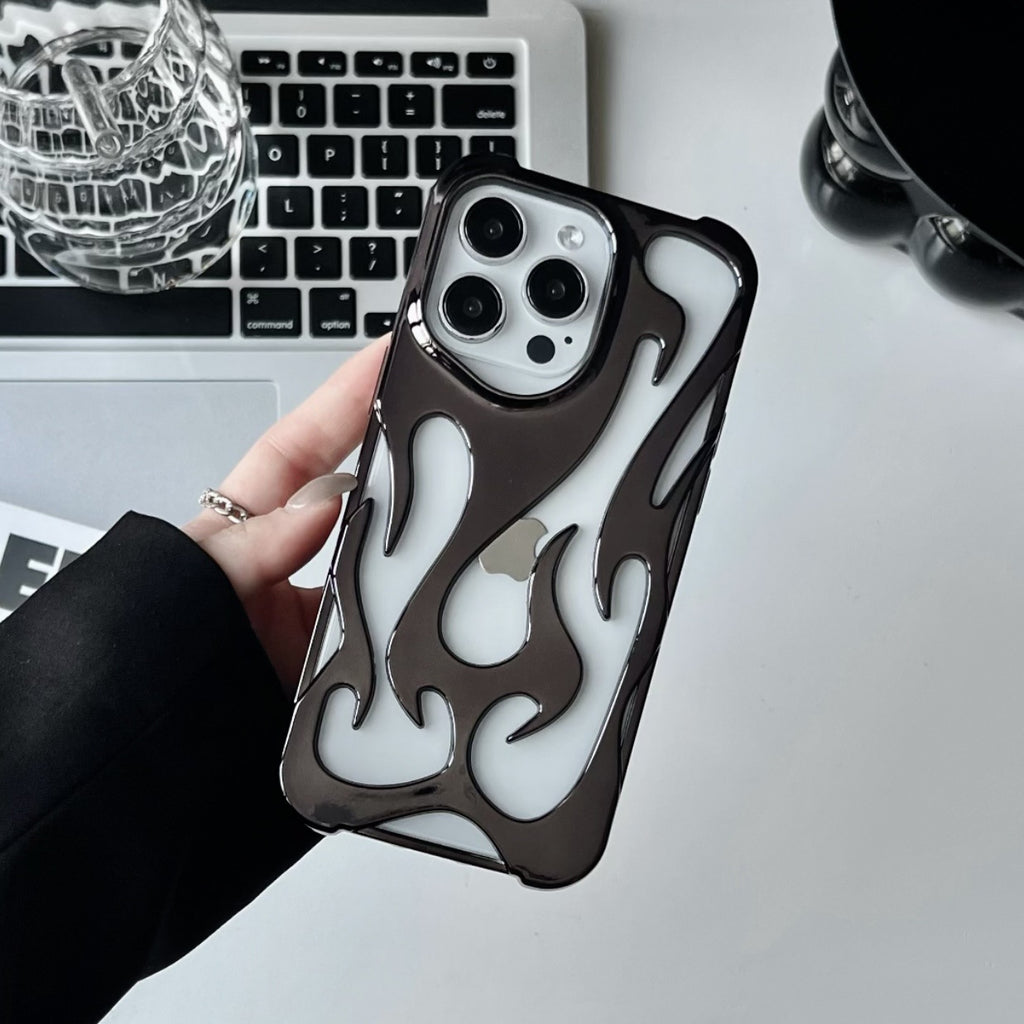 Electroplated hole heat dissipation phone case