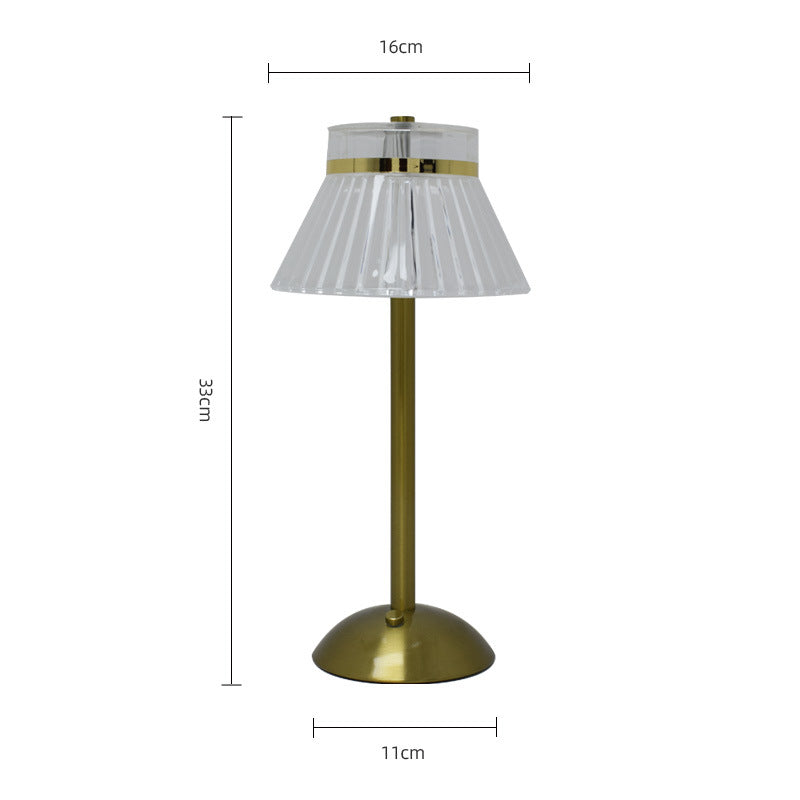 Retro Bedside Table Lamp Touch-Sensitive USB Charging Ambient Light