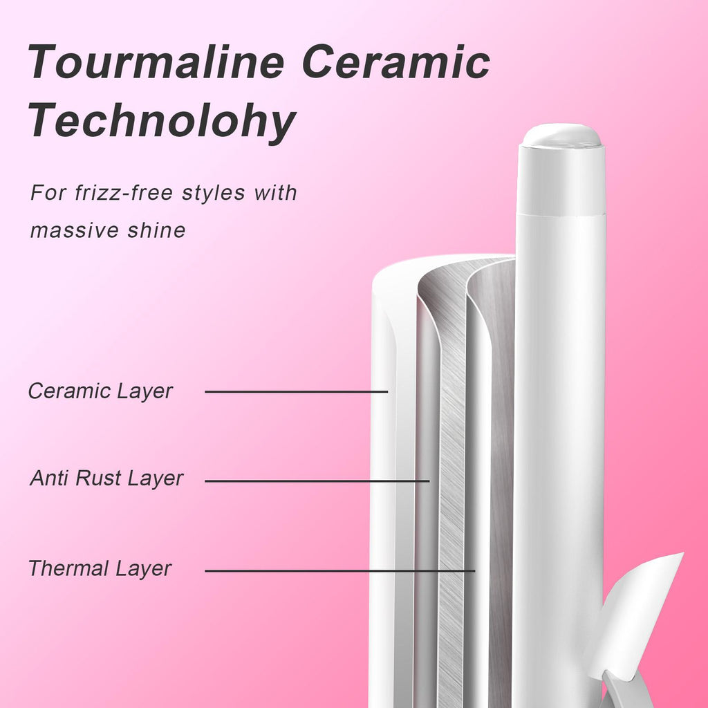 Iridescent Rotating Curling Iron Ceramic Curling Iron Convient à tous les types de cheveux Parfait
