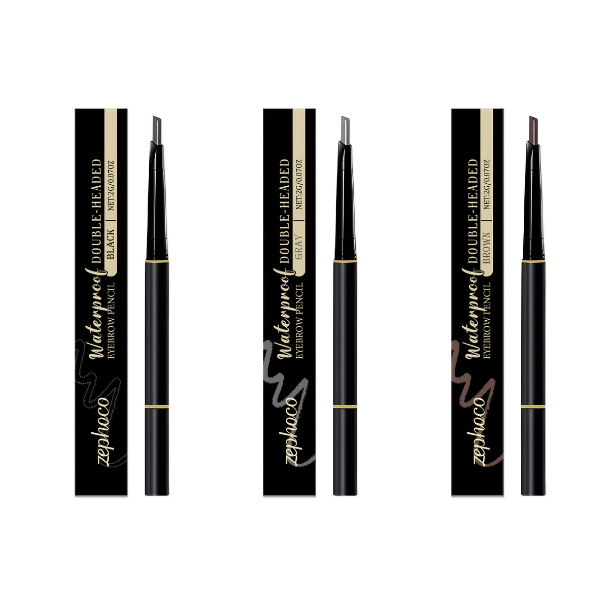 Crayon à sourcils bi-long terme, renforçant les couleurs