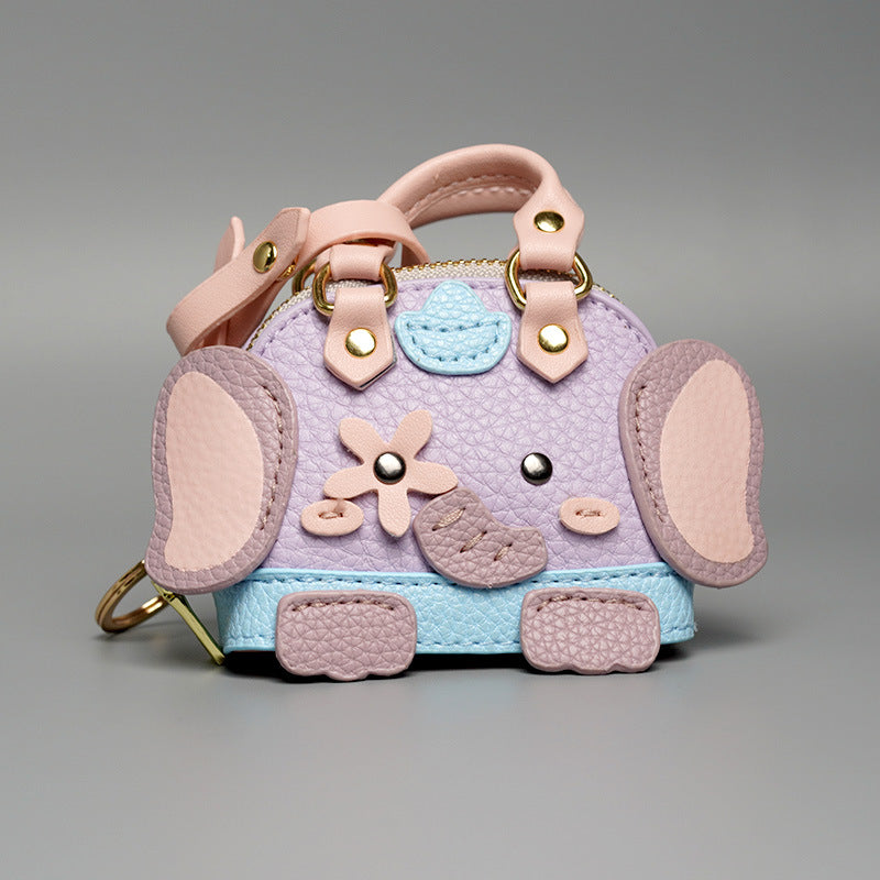 Little Elephant Donkey Accueil Pendentif Petit Sac Mignon Sac Charm Rouge à lèvres Headset Car Keychain