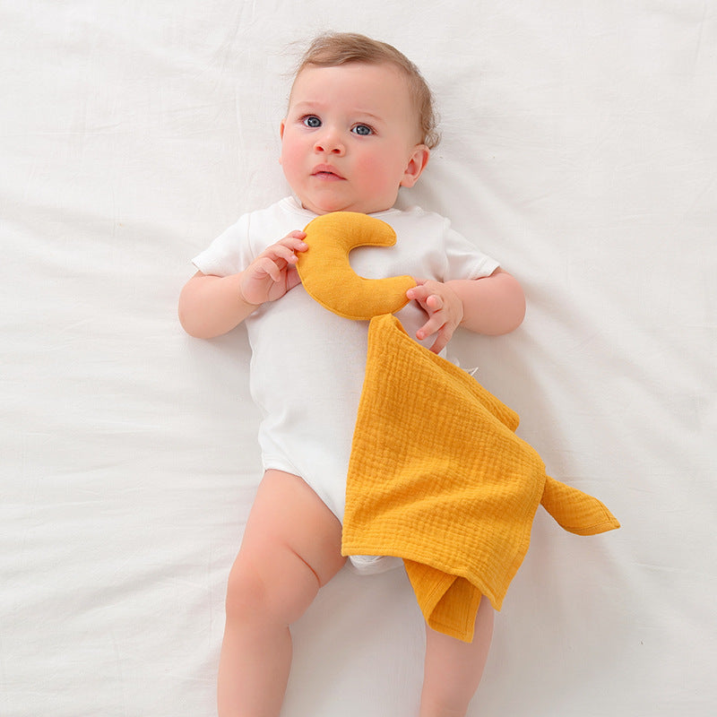 Serviette époustouflante en coton Gauze-1 an bébé Coax Nap Sleep Hand Puppet