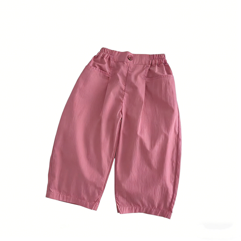 Minimalisme de couleur solide Pantoufles décontractées pour enfants