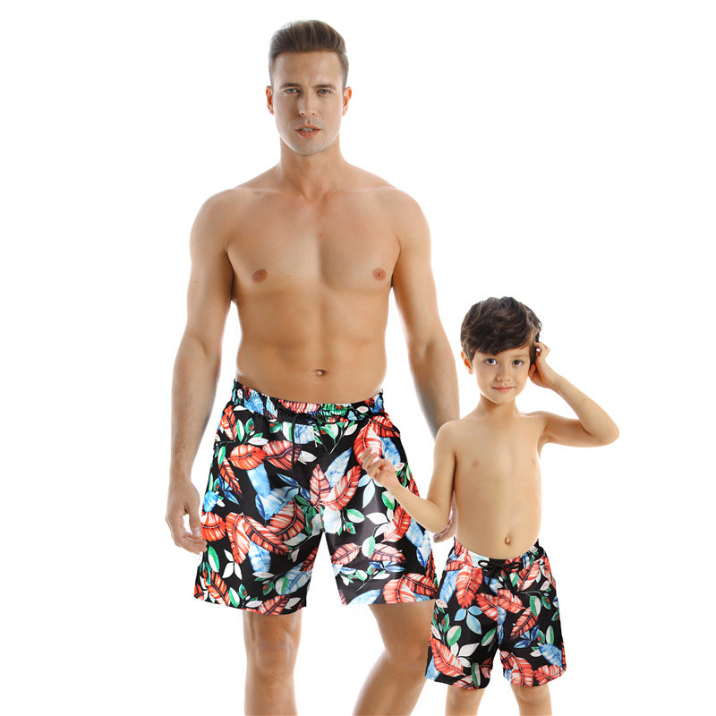 Style Parent Maillot de bain enfant Séchage rapide Pantalons de plage