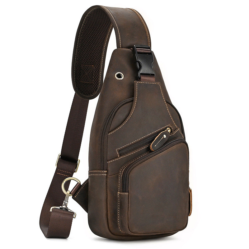 Sac transdermique vintage en cuir de vache