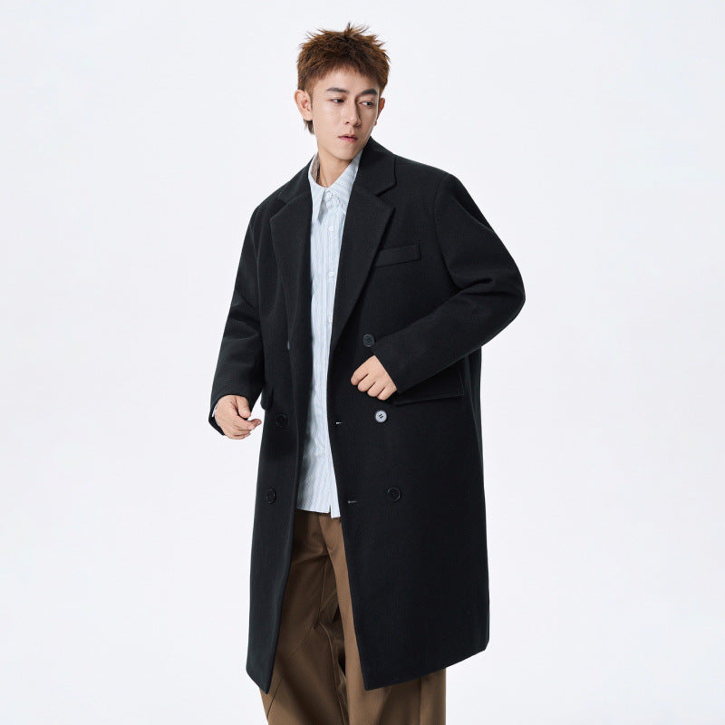 AutomneHiver Laine de style allemand manteau pour les hommes