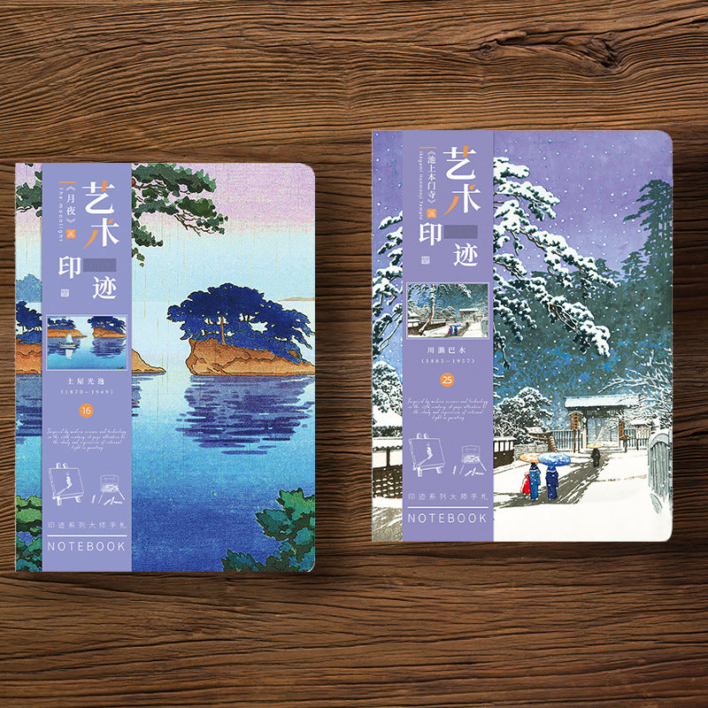 Ukiyo-e Série Kanagawa Surf Village Retro Artist Ledger