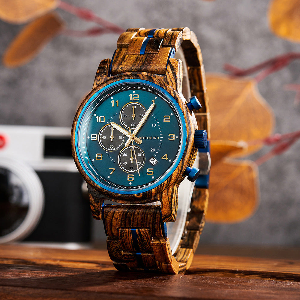 Montre homme en bois