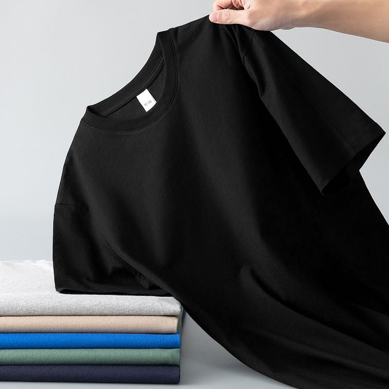T-shirt à manches courtes pour hommes d'été polyvalent et souple pour les jeunes hommes
