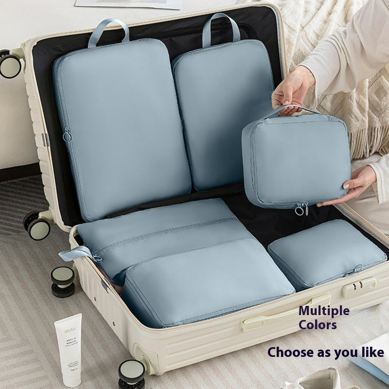 Bagage de voyage Buggy Bag Mémoire Costume de vêtements comprimé en six pièces