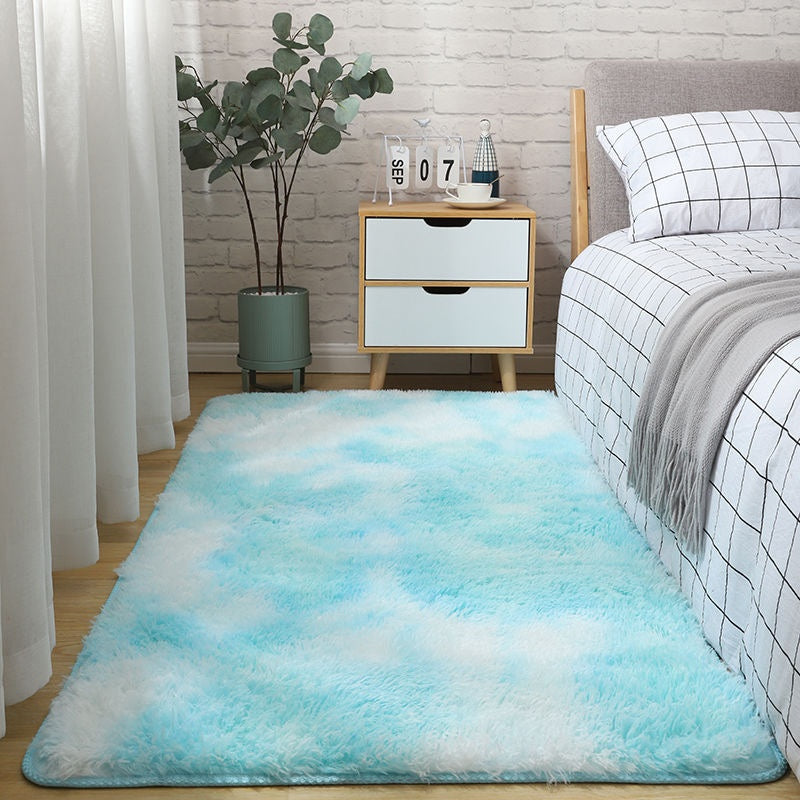 Silk Carpet Bedroom Solid Color Sitting Area
